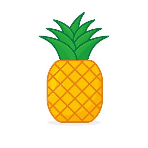 Pineapple Illustration Clipart Transparent Background, Pineapple Vector ...