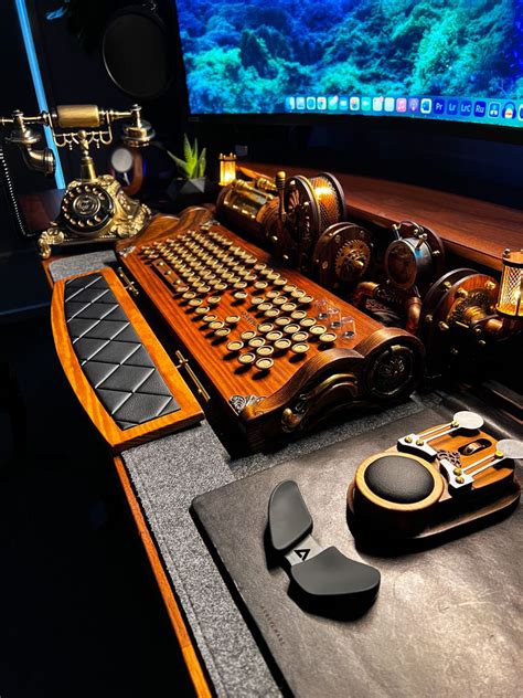 Image result for Steampunk-Themed Computer Keyboard