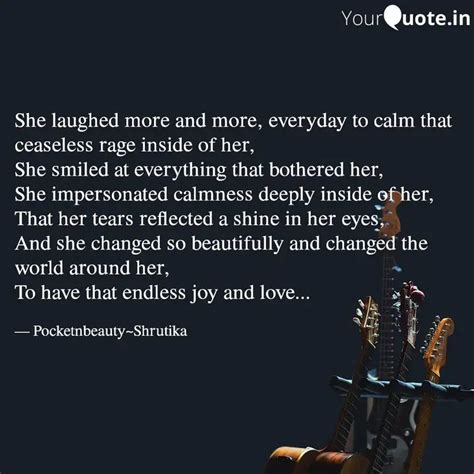 She laughed more and more... | Quotes & Writings by Shrutika Narang ...