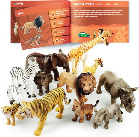 Boley 12 Piece Safari Animal Set - Different India | Ubuy