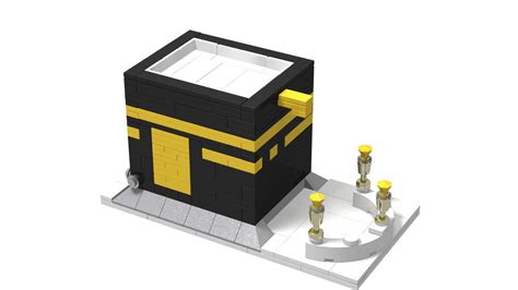 Makkah Kaaba Bricks Building Toy Set Including 93 Steps Instruction ...