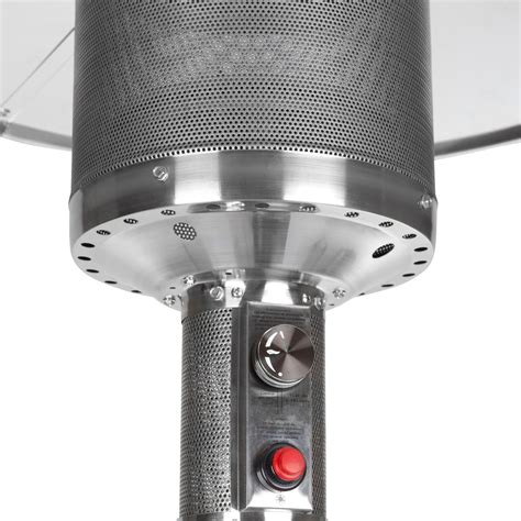 Ultimate Patio 45,000 BTU Natural Gas Patio Heater - Stainless Steel ...