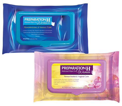 Preparation H Medicated Wipes for Women Packaging on Behance