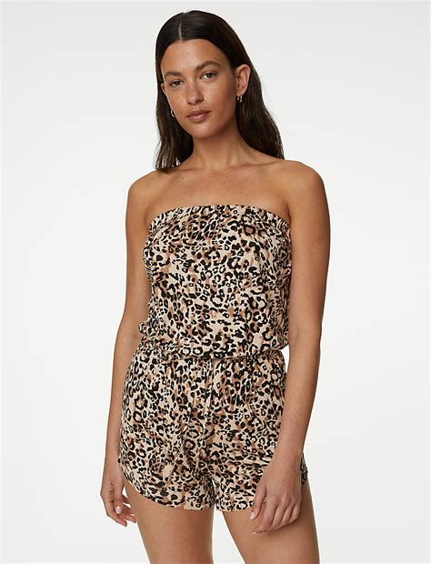Buy Jersey Printed Drawstring Playsuit at Marks & Spencer