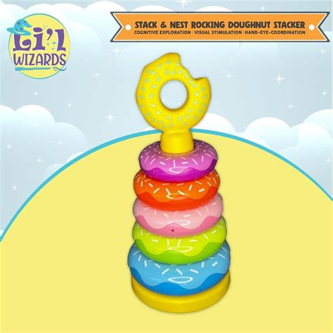 L'il Wizard Stack & Nest Rocking Doughnut Ring Stacker - Window Box ...