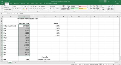 IRR Using Excel 的图像结果