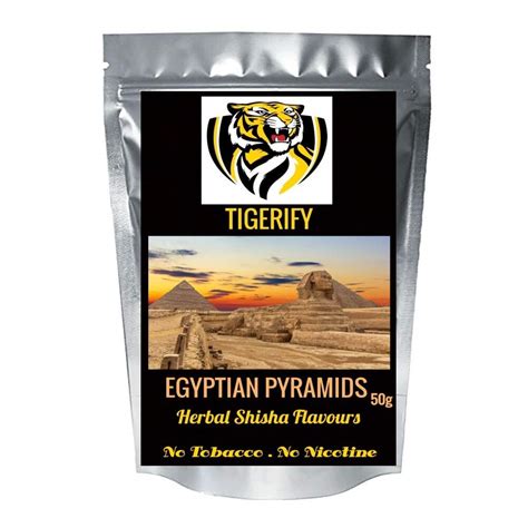 TIGERIFY Hookah Shisha Herbal EGYPTIAN PYRAMIDS Flavour 50grams ...
