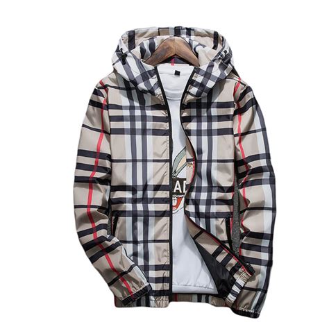 Plaid jacket hooded slim jacket | Best Price in 2024 at Junglearth