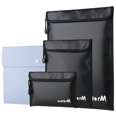 Amazon.com: Fire Safe Fireproof Document Bag, Fireproof Waterproof Bag ...