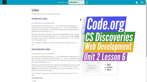 Code.org Web Development Lesson 6 Level 9 Sub Level 4 的图像结果