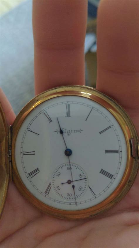 14-karat gold Elgin pocket watch from 1800s : r/whatsthisworth