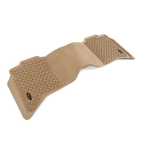 Rugged Ridge Floor Liner Kit, Rear, Tan; 09-16 Ram 1500/2500/3500 Crew ...