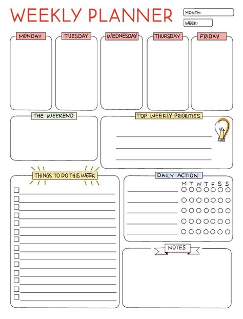 Image result for Weekly Planner Not Ability