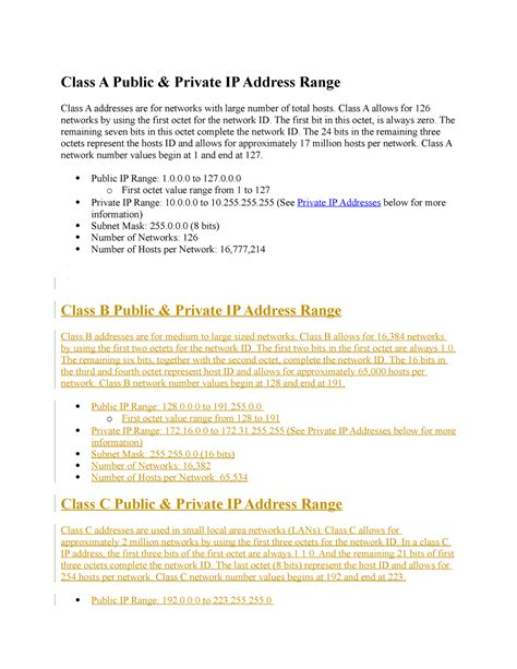 Image result for IP Address Class Identifier