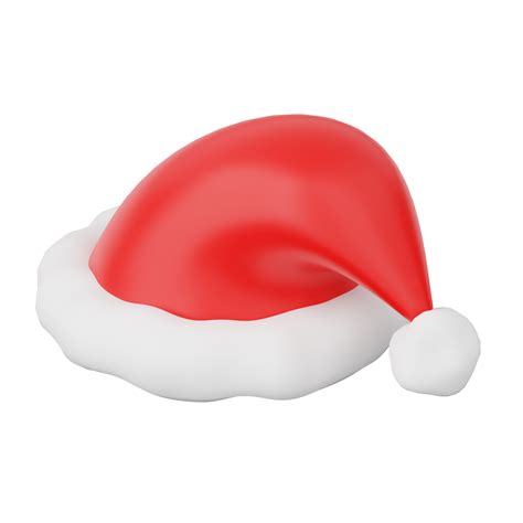 3D Santa Hat isolated 12909176 PNG