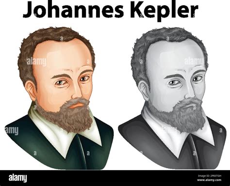 Johannes Kepler portrait vector illustration Stock Vector Image & Art ...