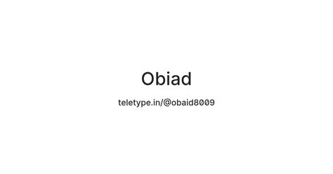 Obiad — Teletype