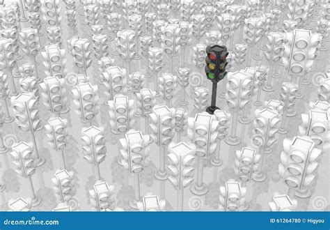 Traffic Lights, White stock illustration. Illustration of generic ...