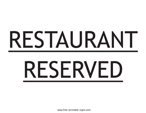 Printable Restaurant Signs 的图像结果