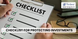 Smart Investor’s Precautionary Checklist for Protecting Investments