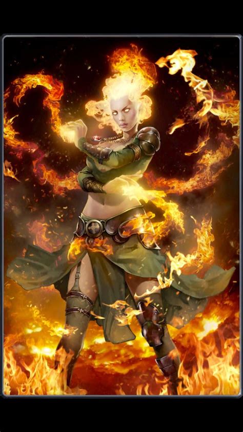 Pyromancer Girl Pyromancers are a branch of elemental mages that ...