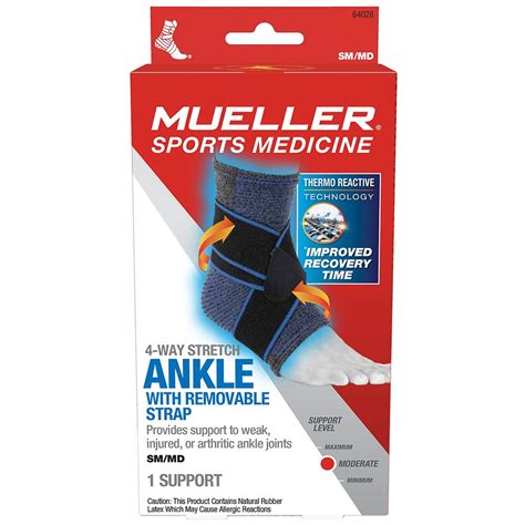Mueller 4-Way Ankle Support with Removable Strap Small/Medium | Walgreens