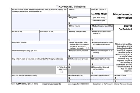 Image result for 1099 Form Sample