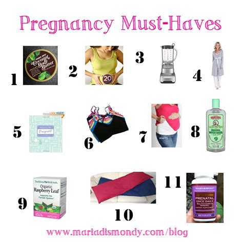 Pregnancy Must-Haves - Maria Dismondy