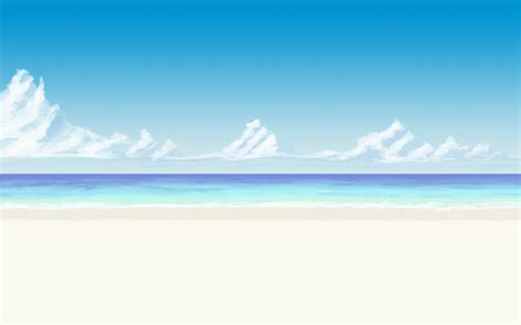 beach drawing anime