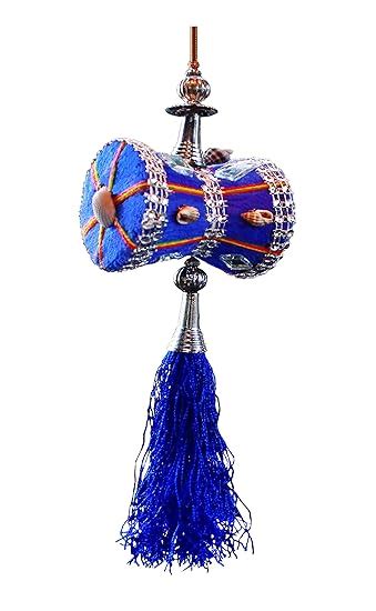 U & U UNIQUE UTILITIES Car Mirror Hanging Damru | Cloth Car Hanging ...