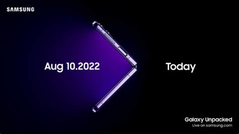 [Invitation] Galaxy Unpacked August 2022: Unfold Your World – Samsung ...