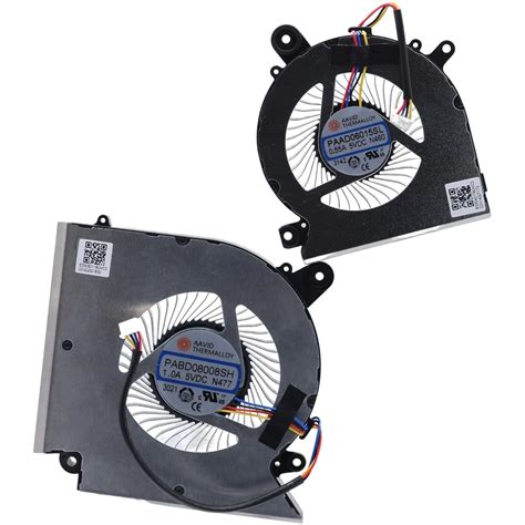 Deal4GO CPU & GPU Graphics Cooling Fan Replacement for MSI GF66 GL66 ...