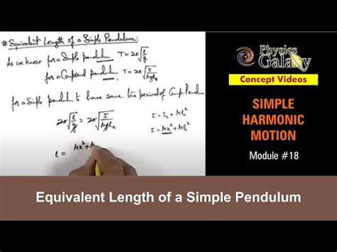 Equivalent Length of a Simple Pendulum Video Lecture - Crash Course for ...
