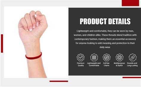 SUSVIJ Unisex Evil Eye Red Thread Evileye (Pack 1) : Amazon.in: Fashion