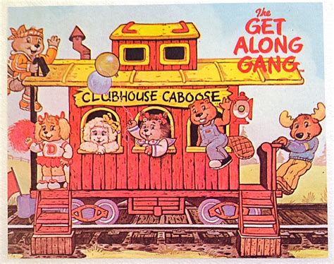 Original Vintage The Get Along Gang Cartoon Iron On T… - Gem