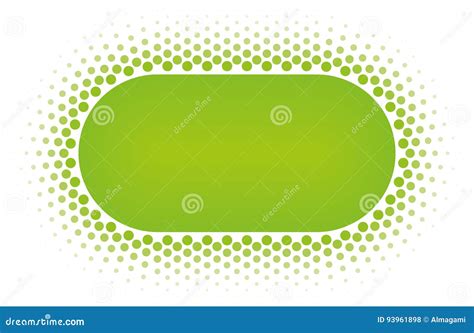 Green Rectangle Logo With White Circles