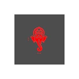 indnone® Red GORD Ganesh Logo Bike Sticker for Bike Water Proof PVC ...