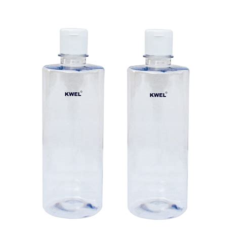 KWEL 500ml Refillable Empty Clear Plastic Sample Mini Bottle With Flip ...