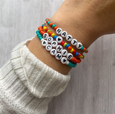 bracelet ideas with letters