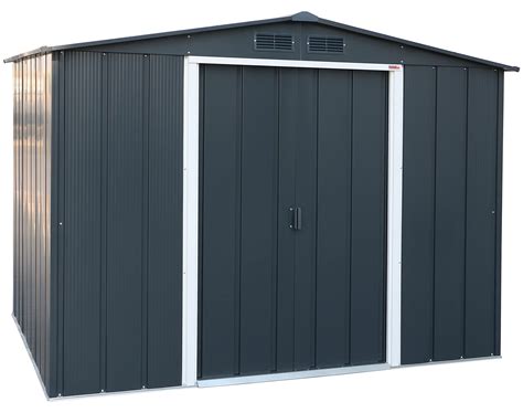 Buy Duramax ECO 8 x 6 (4.77 m2) Metal Garden Storage Shed, Hot-Dipped ...