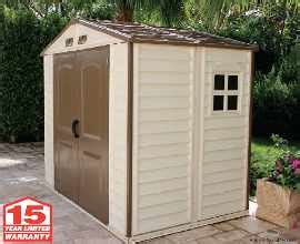 DuraMax 8X6 StoreAll Vinyl Shed with Foundation [30115] | Free Shipping