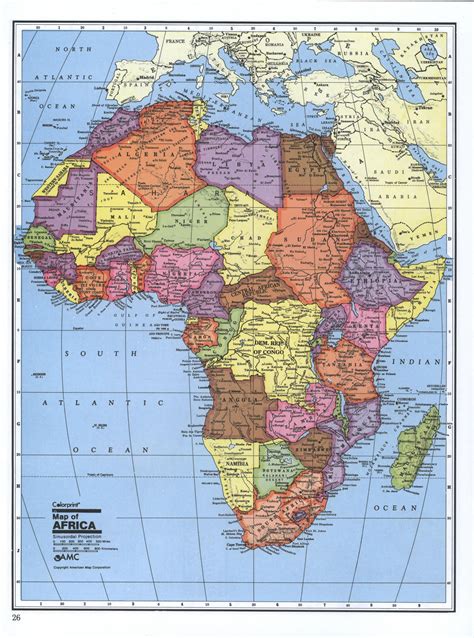 Maps of Africa and African countries | Political maps, Administrative and Road maps, Physical ...