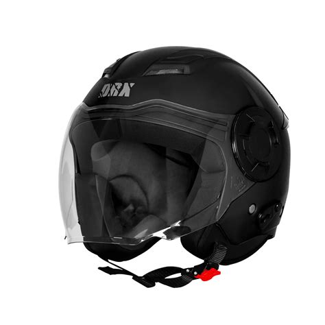 Steelbird Sbh 73 Drx Black Half Face Helmet – Sparkly Helmets