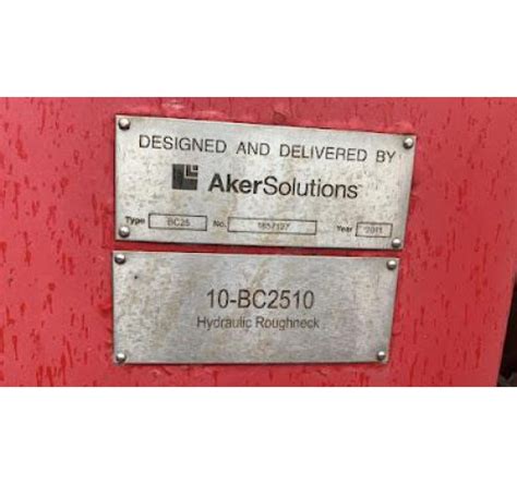 Aker Solution Hydraulic Iron Roughneck 10-Bc2510 Supplier in India ...