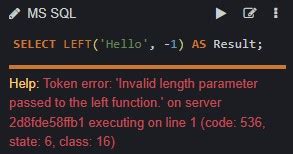 Image result for SQL Left Function Examples