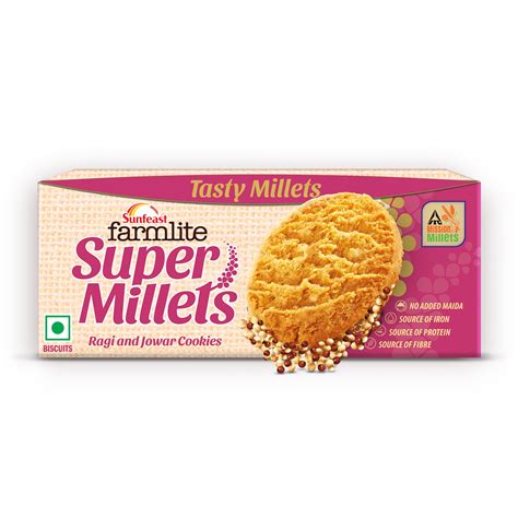 Sunfeast Farmlite Super Millets Ragi & Jowar Cookies, 75g : Amazon.in ...