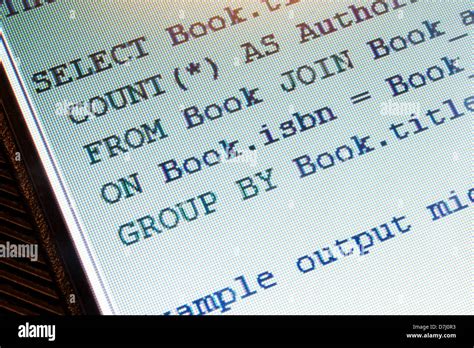 Image result for SQL Code On a Screen