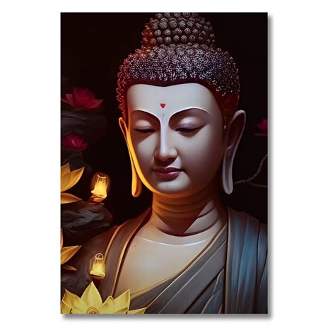 Lord Buddha | Buddhist God Posters for Wall | A3 and A4 sizes | 400 GSM ...