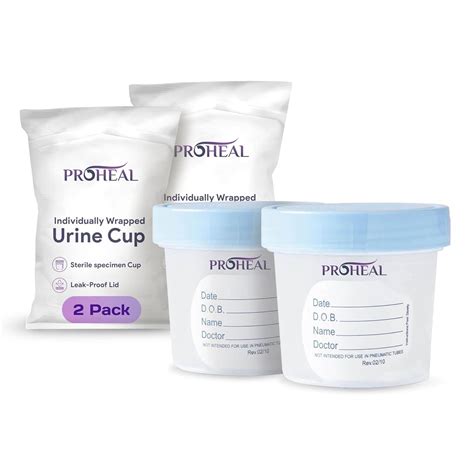 Sterile Urine Specimen Cups with Lids 2PK- 4 oz. India | Ubuy