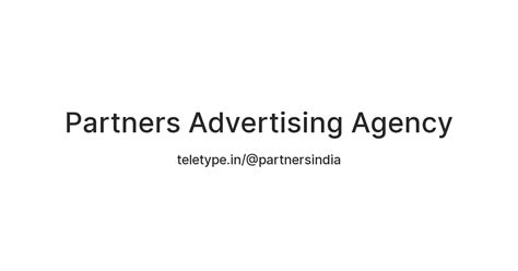 Partners Advertising Agency — Teletype